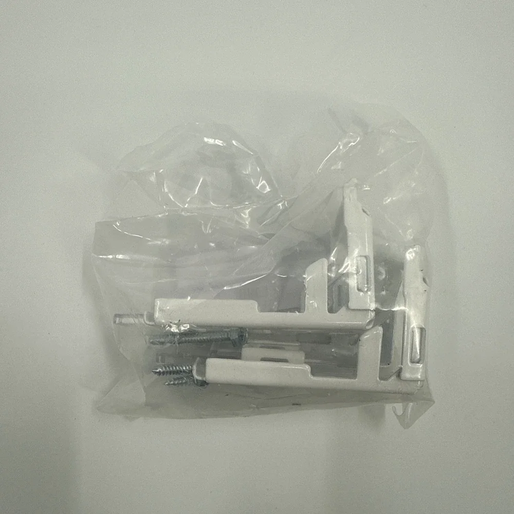 Hunter Douglas‎ 1020898 Small Cassette Bracket 2 Pack White Tiara